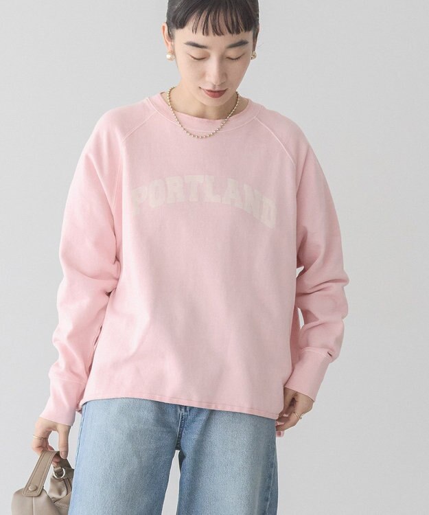 AMERICAN HOLIC ＰＯＲＴＬＡＮＤピグメントスウェット Pink