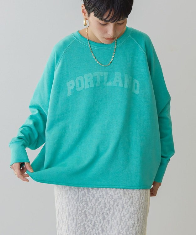 AMERICAN HOLIC ＰＯＲＴＬＡＮＤピグメントスウェット Green