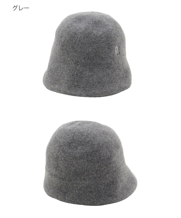 MOONBAT FURLA(フルラ) バスク つば裏ラインクロッシェハット 日本製 グレー