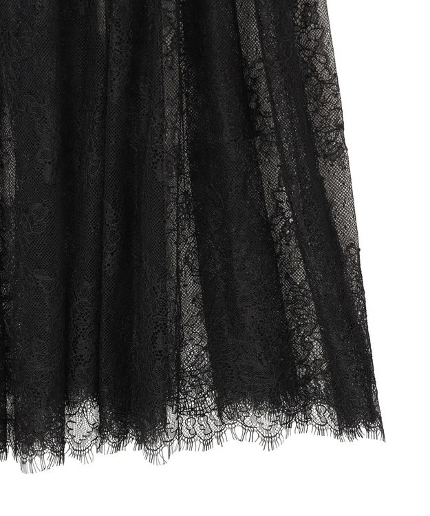 earth music&ecology チュールヘムキャミソール Dark Gray Mixture