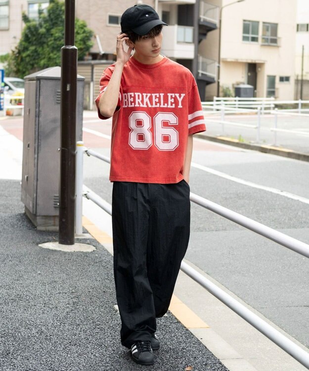 WEGO 【ユニセックス着用ITEM/MLサイズ展開】ナンバリングT（SS） レッド