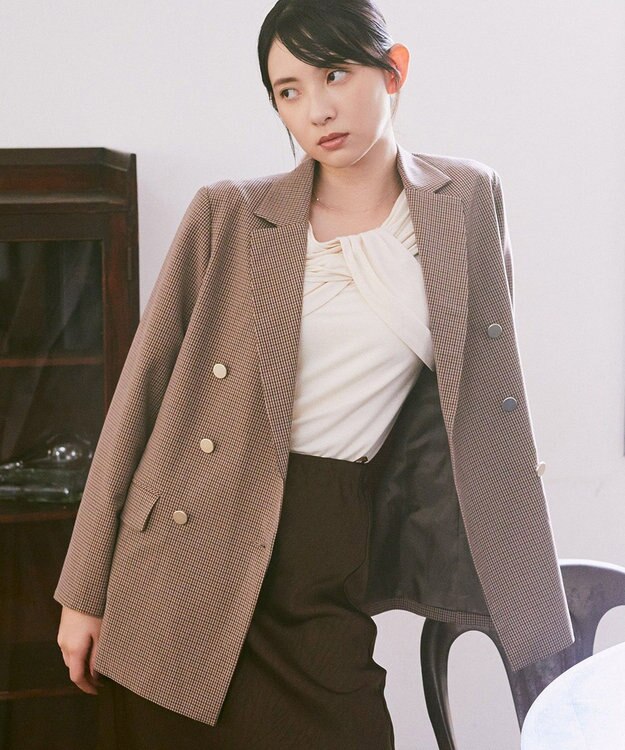 earth music&ecology リボンライクドレーププルオーバー Ivory