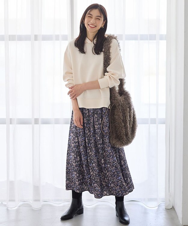 ANY L 【WEB限定】ダンボールパーカー エクリュ