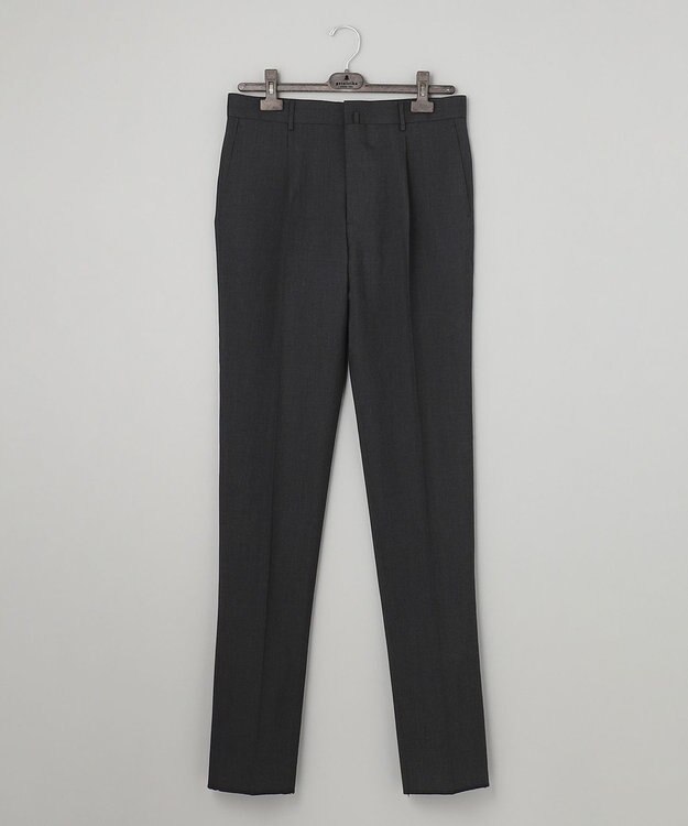 GOTAIRIKU 【AIRY MOVE / セットアップ対応】ウォッシャブルウールトロピカル セットアップパンツ（１タック） グレー系