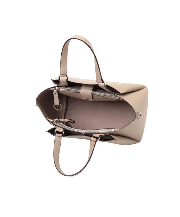 LA BAGAGERIE シンプルミニトート ライトベージュ