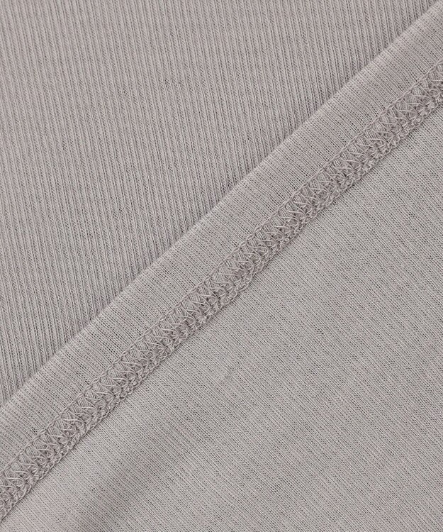 23区 【SLOW/一部店舗限定】新色追加！シアーリブロンTEE タートルネック カットソー ライトグレー系