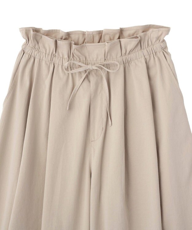 Green Parks ウエストフリルワイドコクーンパンツ Light Beige