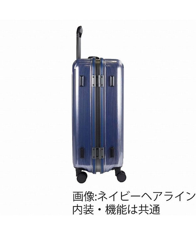 ACE BAGS & LUGGAGE ACE クレスタ2F スーツケース フレームタイプ 4~5泊 58L 05107 エース ネイビーヘアライン