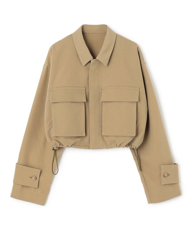 NAVE 【Nave・セットアップ可/洗える/撥水】スパンツイル ショートジャケット カーキ系