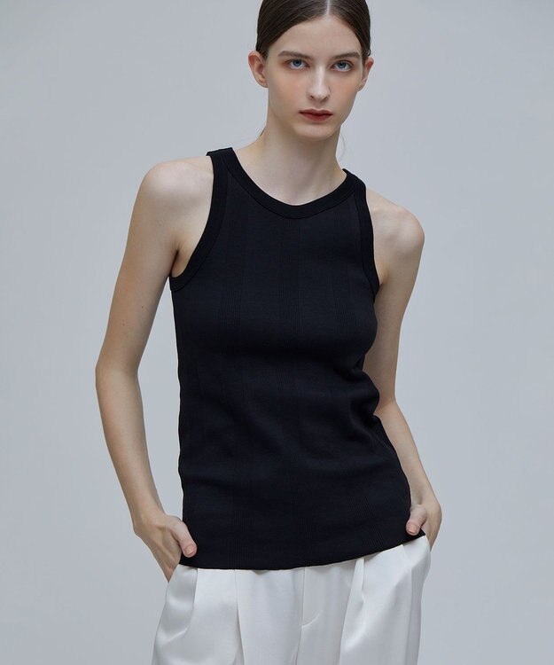 BEIGE， CYRILLE / リブタンク Black