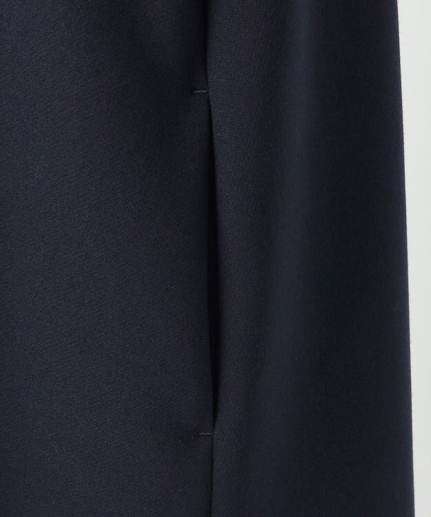 23区 S 【R(アール)】ダブルクロス 襟デザイン ワンピース ネイビー系