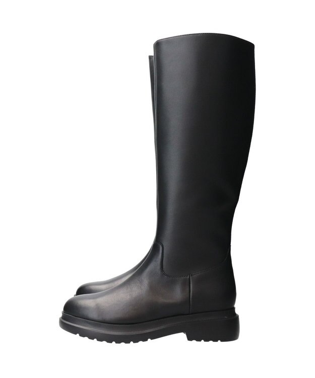 Bridget Birkin 【PARADIS COULEUR】ラウンドトウモールドソールロングブーツ ブラック