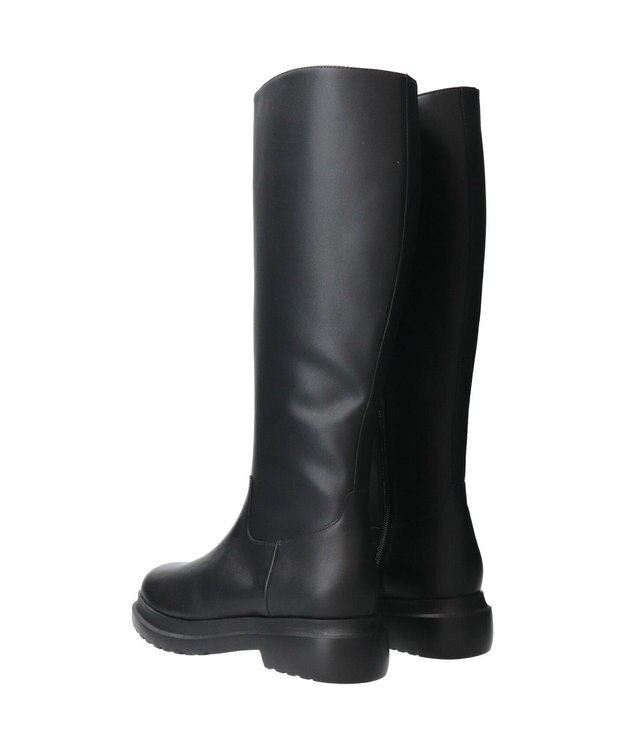 Bridget Birkin 【PARADIS COULEUR】ラウンドトウモールドソールロングブーツ ブラック