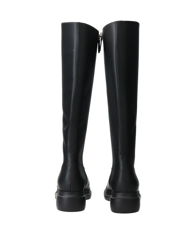 Bridget Birkin 【PARADIS COULEUR】ラウンドトウモールドソールロングブーツ ブラック