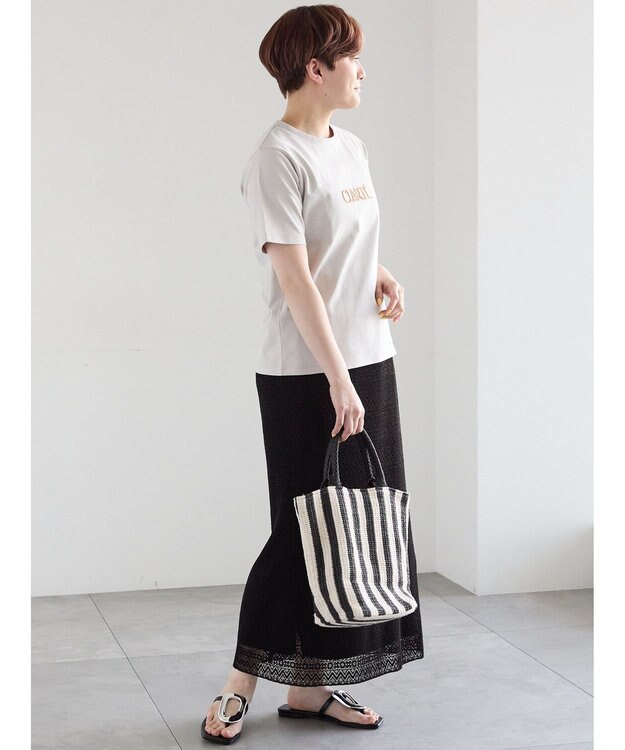 Te chichi レースプリーツナロースカート《2026 SUMMER LOOK item》 ブラック