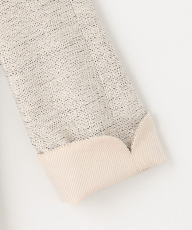 J.PRESS LADIES ライトツイードストレッチ ブラウス ベージュ系1