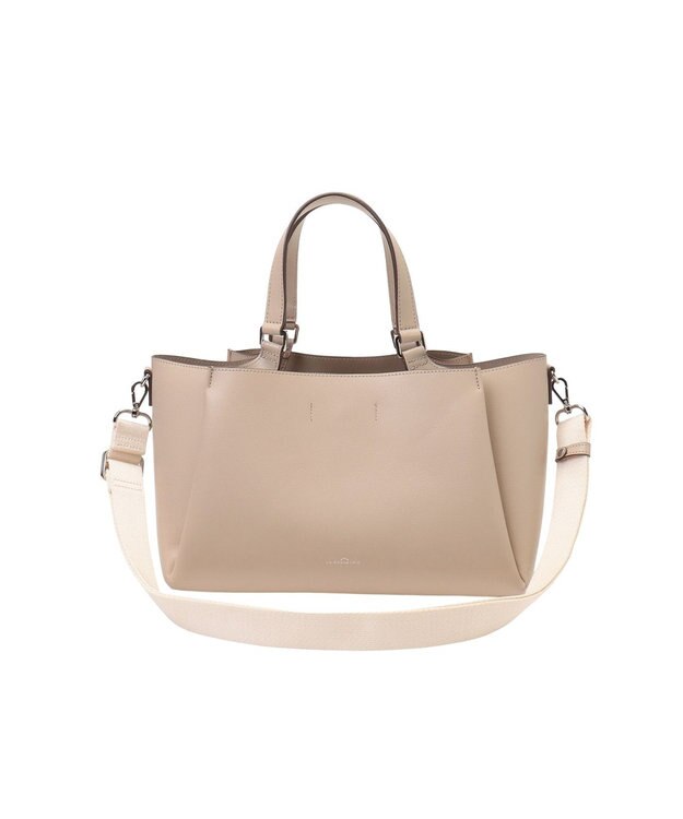LA BAGAGERIE シンプルミニトート ライトベージュ