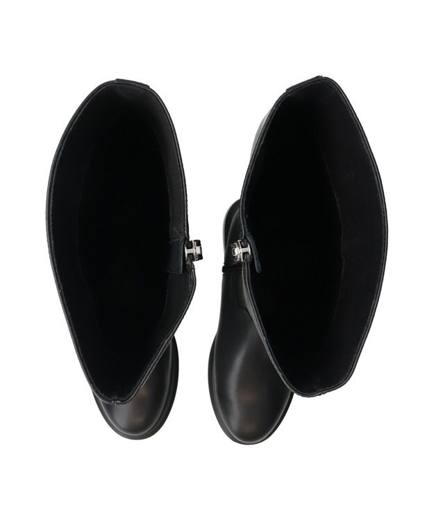 Bridget Birkin 【PARADIS COULEUR】ラウンドトウモールドソールロングブーツ ブラック