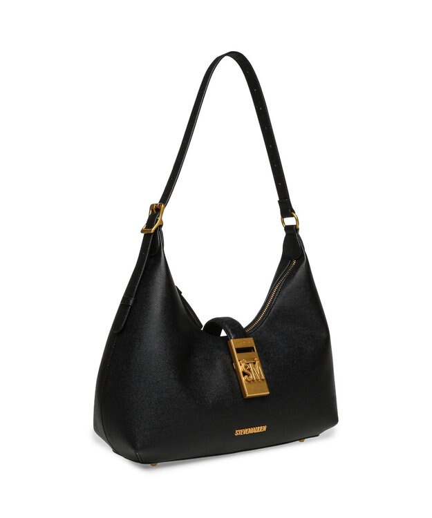 STEVE MADDEN BOVIE メタルアクセントショルダーバッグ ブラック