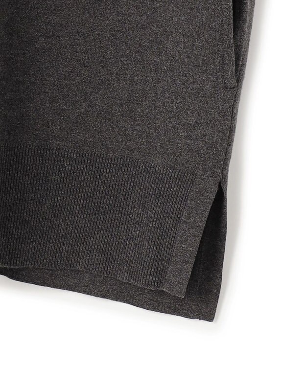 23区 L 【Lサイズ限定/洗える】ヴィスコースストレッチ ニット パーカー グレー系