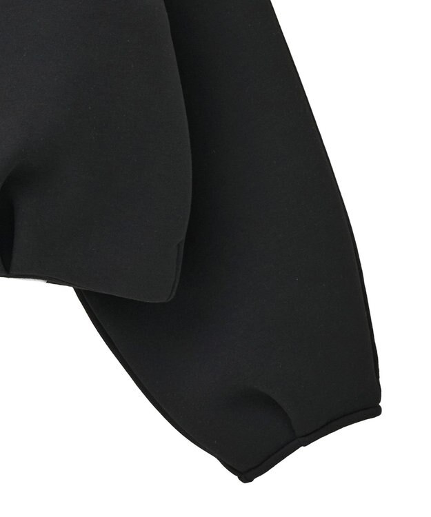 earth music&ecology ダンボールニットZIPブルゾン Black