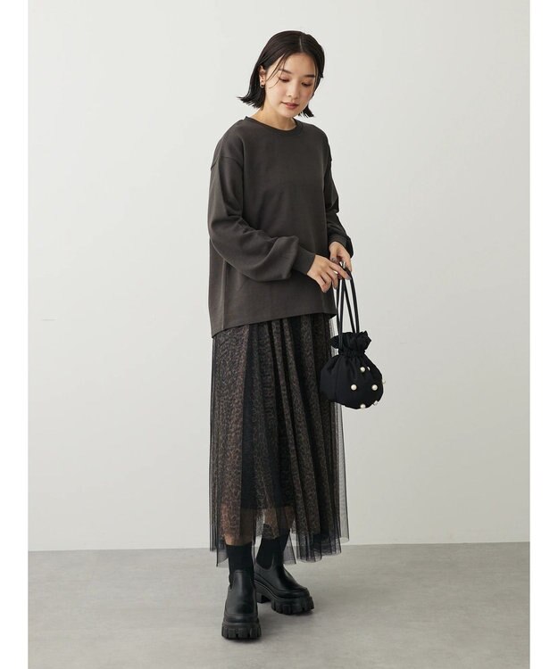 Green Parks ・ＳＵＧＡＲ　ＳＰＯＯＮ　バックスリットウラケスウェット Charcoal Gray