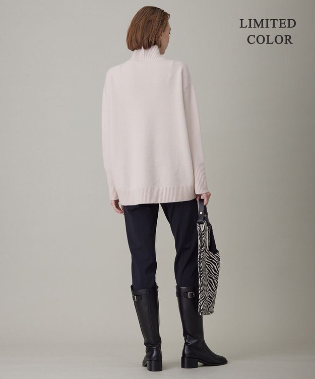 ICB L 【新色追加・WEB限定カラーあり】 ソフトカシミヤミックス ハイネックニット ピンク系［WEB限定］