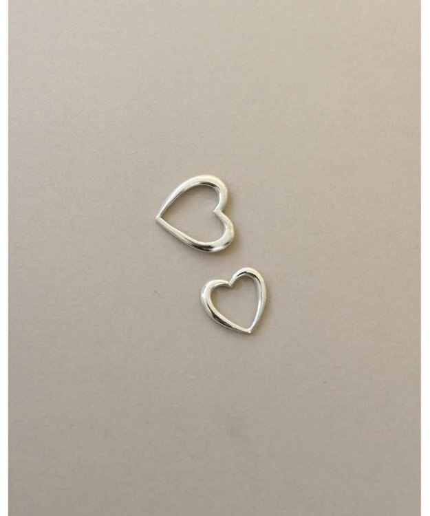 yoaa シルバー925 ミディハートネックレストップ シルバー925