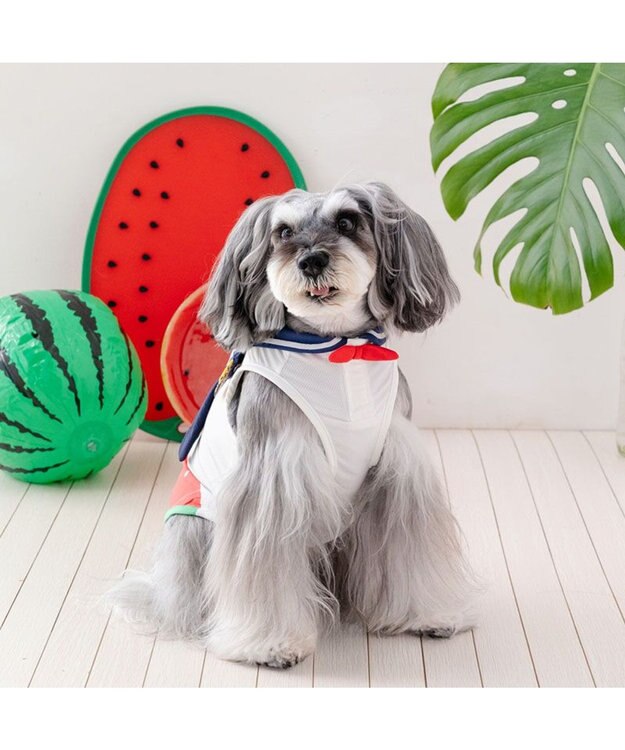 PET PARADISE スヌーピー 脇開き ポケットクール タンクトップ 小型犬 ホワイト