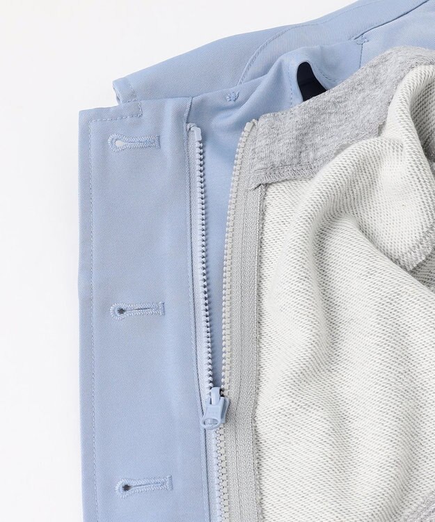 組曲 KIDS 【110-140㎝】3Way アウター サックス×グレー