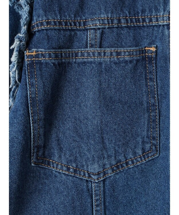 Green Parks ・Ｄｏｕｂｌｅ　Ｆｌａｇｓ　　ショルダーフリルＧジャン Indigo