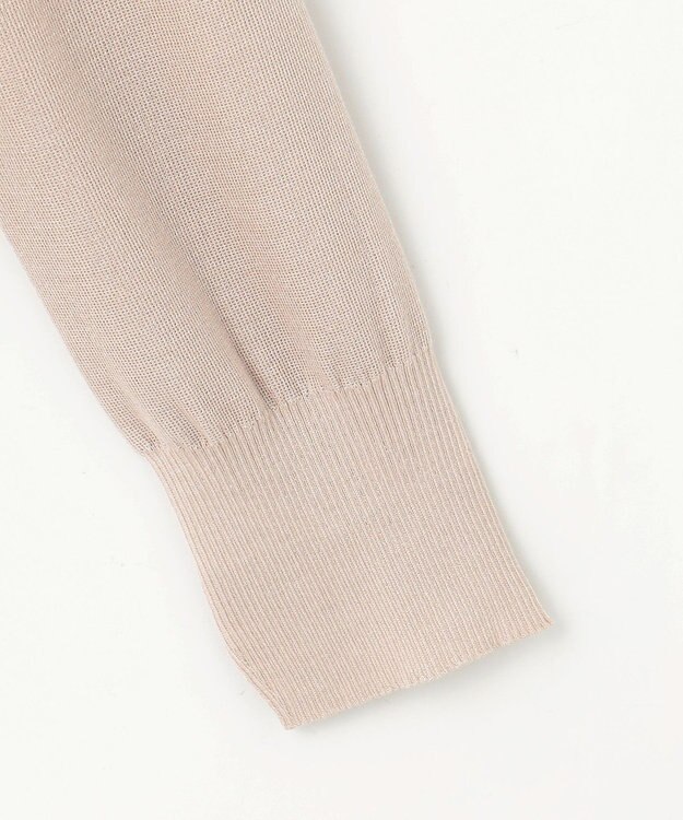 J.PRESS LADIES S 【洗える】Vis/Peスパーク ニット カーディガン ベージュ系