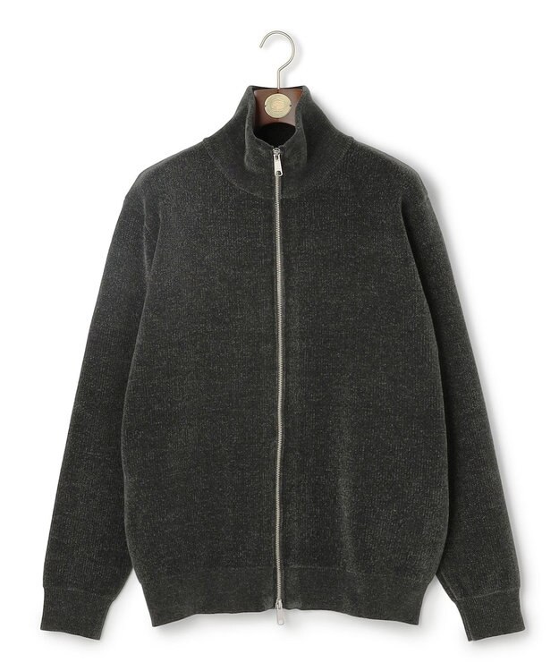 J.PRESS MEN 【WEB・一部店舗限定】モールダブルフェイス ドライバーズニット グレー系