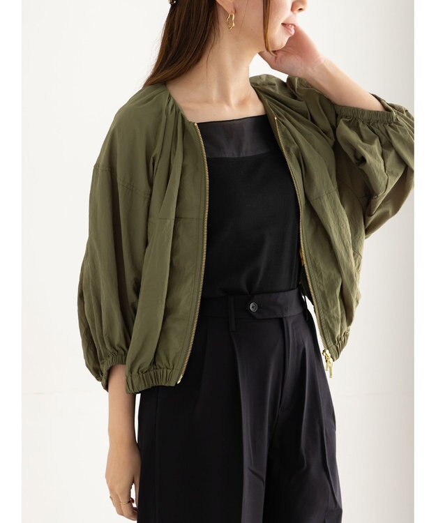 Te chichi シアー切替タンクトップ ブラック