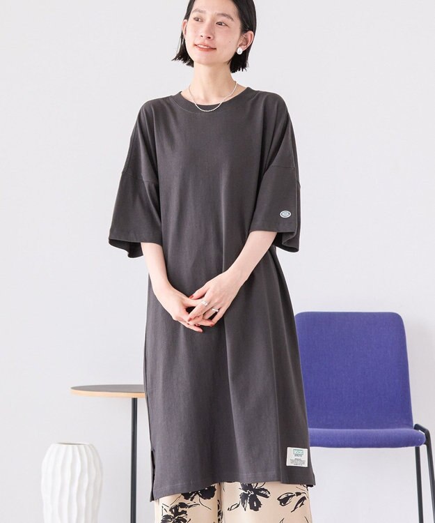 AMERICAN HOLIC DISCUS Tシャツワンピース Charcoal Gray