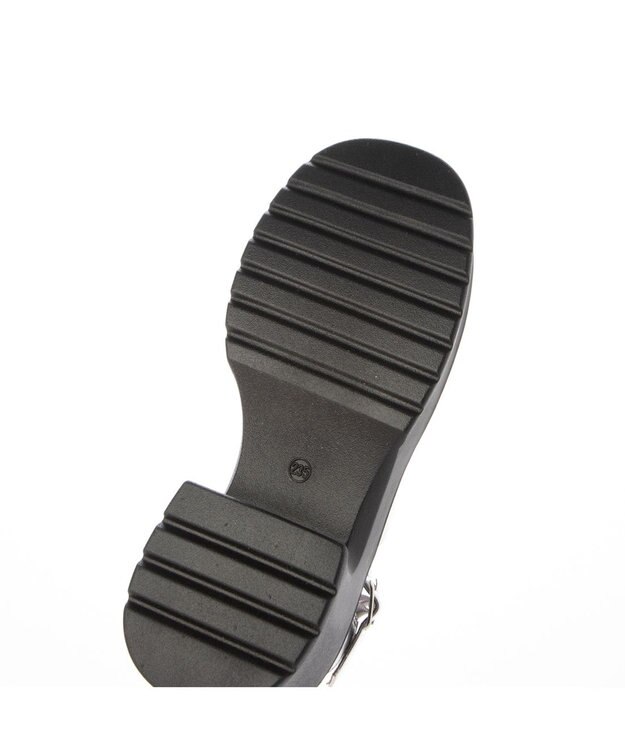 MODE ET JACOMO <noyau>センターライン厚底サボサンダル シルバー