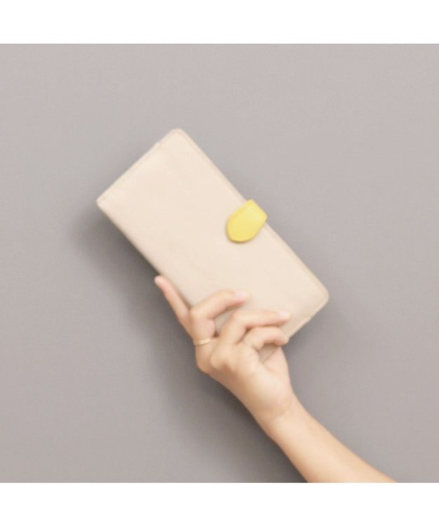 UNBILLION アトランタ ATLANTA / 牛革薄マチロングウォレット アイボリー