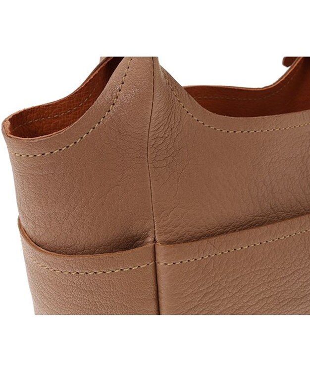 genten タスカ バケツ型トート グレージュ