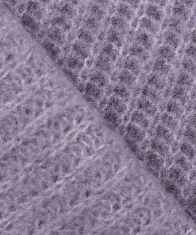 ANY SIS 【洗える】エアリーアンゴラブレンド ニット モーヴ