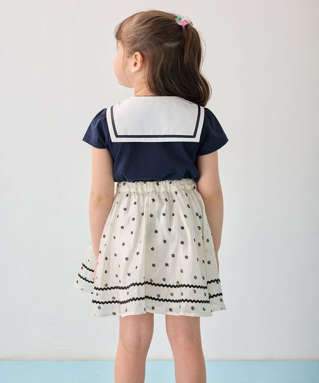 ANY KIDS セーラーカラー Tシャツ ネイビー