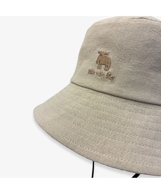 林八百吉商店 moz  綿麻ひも付きハット ベージュ