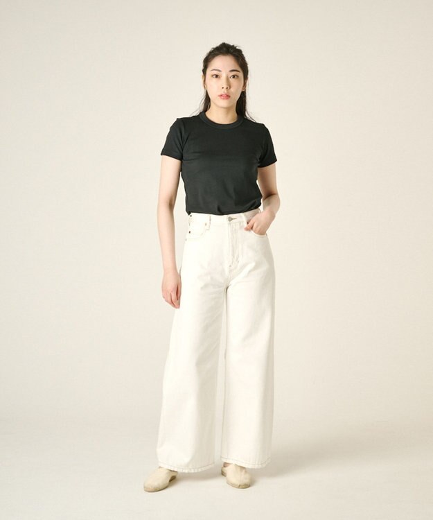 Ripo trenta anni 【ブランド定番】BUGGY LINE DENIM デニムパンツ WHITE