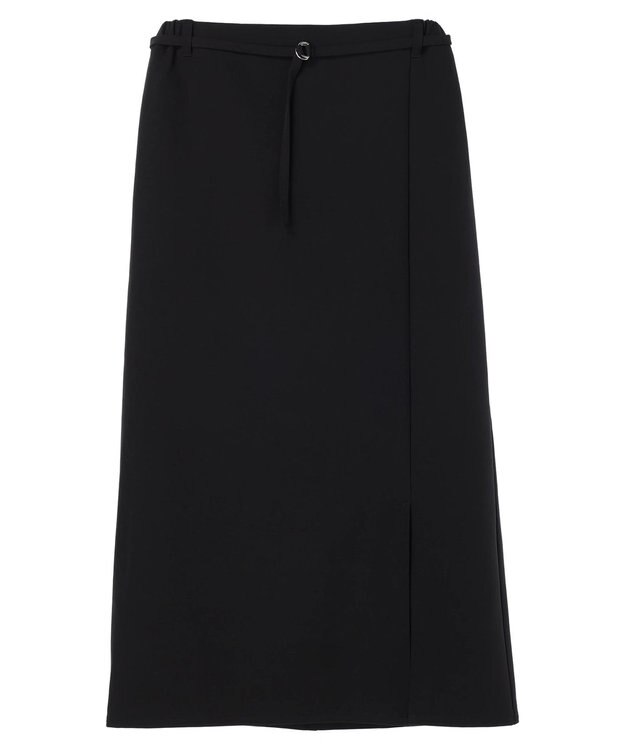 Green Parks 〈選べるきれシル〉Ｉラインロング丈スカート Black