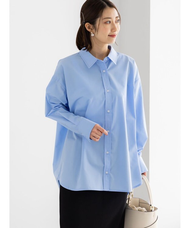 Te chichi オーバーサイズシャツ サックスブルー