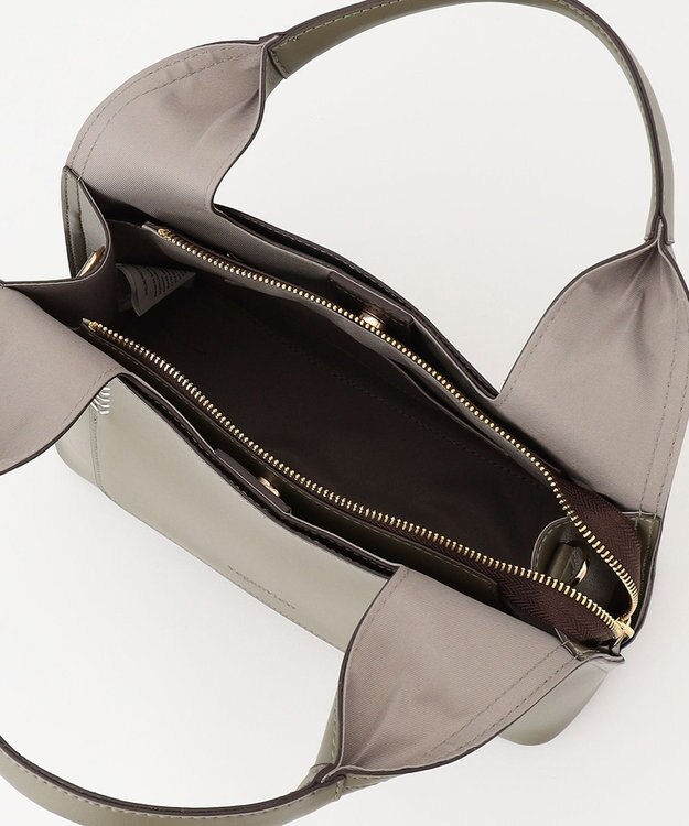 LA BAGAGERIE 【veganview】triangle shape mini tote bag カーキ