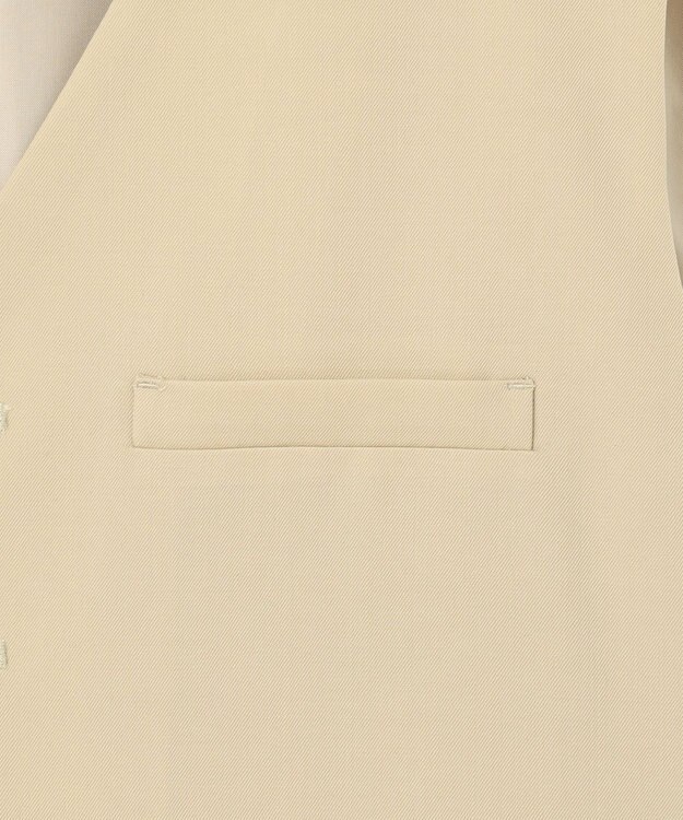 NAVE 【Nave・セットアップ可】ウールポリエステルツイルベスト ベージュ系