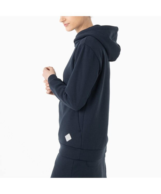 ZERO HALLIBURTON 【雑誌掲載】ロゴデザイン フーディー ZHG-W4A 8a 82881 ゴルフウェア パーカー ネイビー