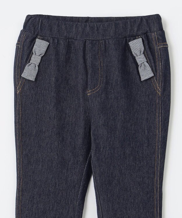 組曲 KIDS 【110-140㎝】デニムニット パンツ ネイビー