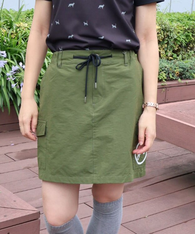 PW CIRCULUS 【WOMEN】【洗える】カーゴ スカート ゴルフウェア レディース カーキ系
