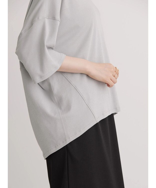 AMERICAN HOLIC ＵＶカット　コクーン半袖カットプルオーバー Gray Beige